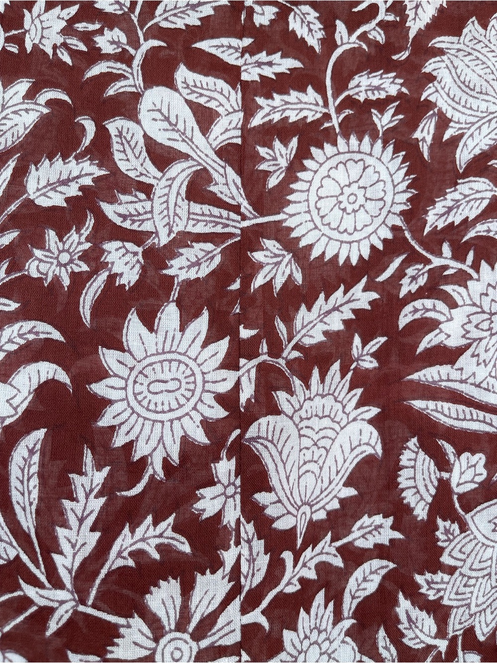 Daughters of India Maroon Floral Cotton Mini Dress XS Boho - Picture 15 of 17